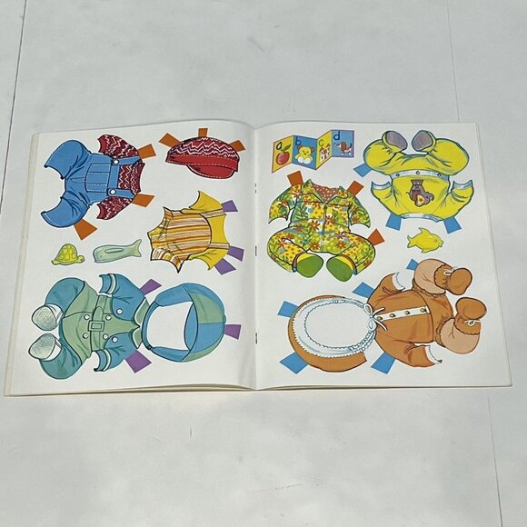 Vintage 1977 Mattel Baby Brother Tender Love Paper Doll Book Uncut Whitman - Picture 11 of 15